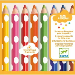 Discount 8 crayons de couleur pour les petits Dessin Et Peinture