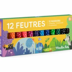 Discount 12 gros feutres pointes coniques Les Toupitis Dessin Et Peinture