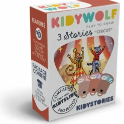 Outlet 3 histoires KIDYSTORIES sur le thème du cirque pour kidyslide Lampe À Histoires