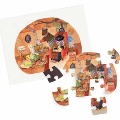 Sale 4 mini puzzles des repas Les Minouchkas (4x12 pièces) Puzzle