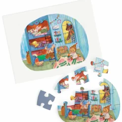 Sale 4 mini puzzles des repas Les Minouchkas (4x12 pièces) Puzzle