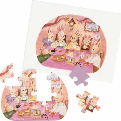Sale 4 mini puzzles des repas Les Minouchkas (4x12 pièces) Puzzle