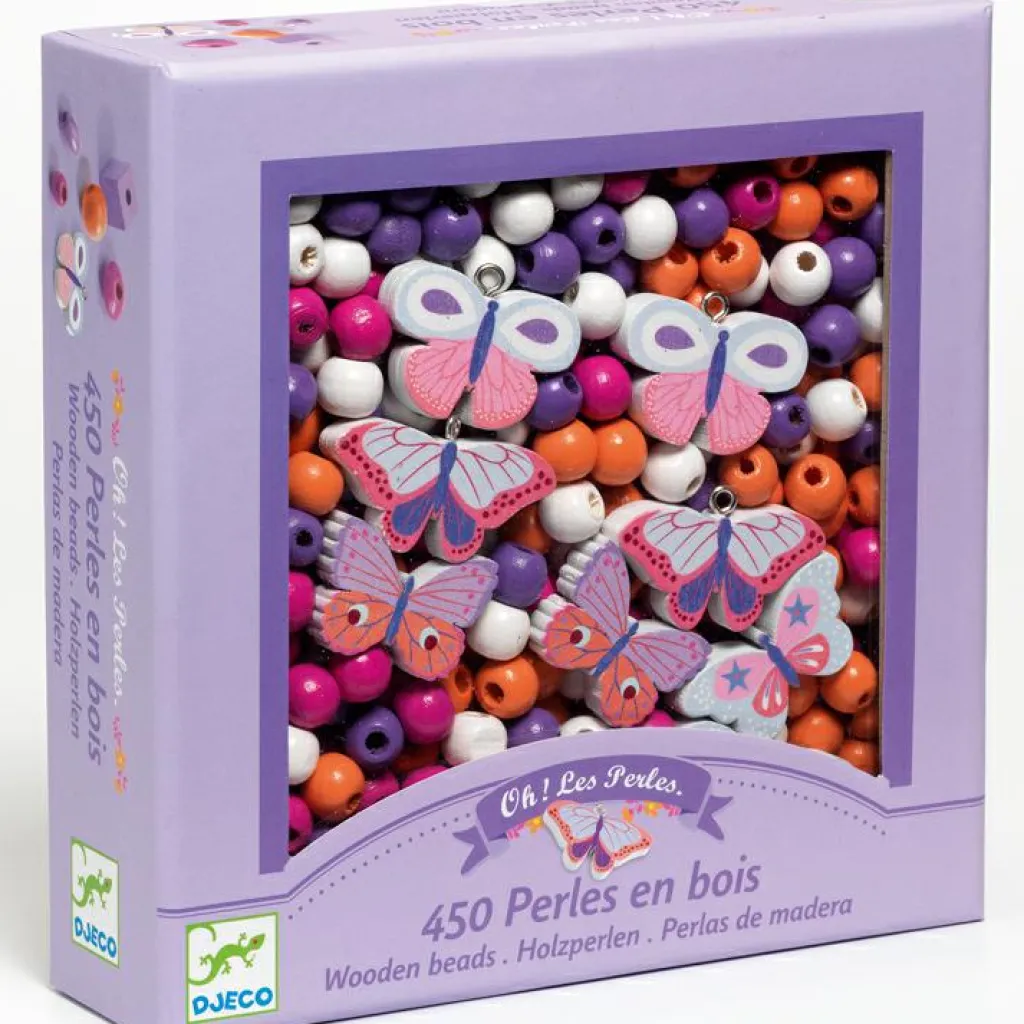 Hot 450 perles en bois Papillons Activités Manuelles