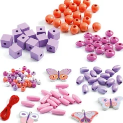 Hot 450 perles en bois Papillons Activités Manuelles