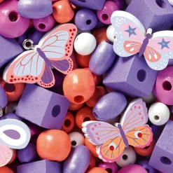 Hot 450 perles en bois Papillons Activités Manuelles