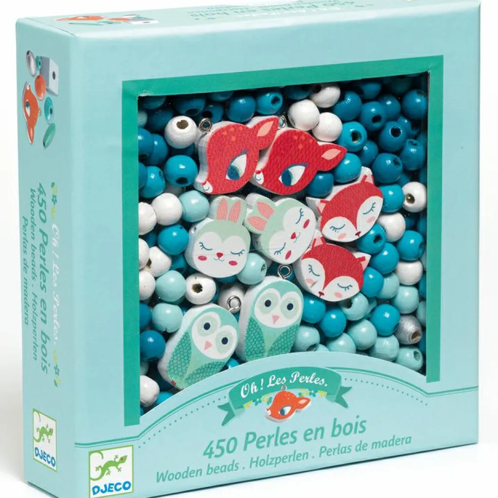 Outlet 450 perles en bois Petits animaux Activités Manuelles