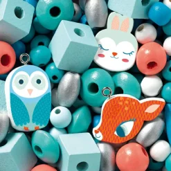 Outlet 450 perles en bois Petits animaux Activités Manuelles