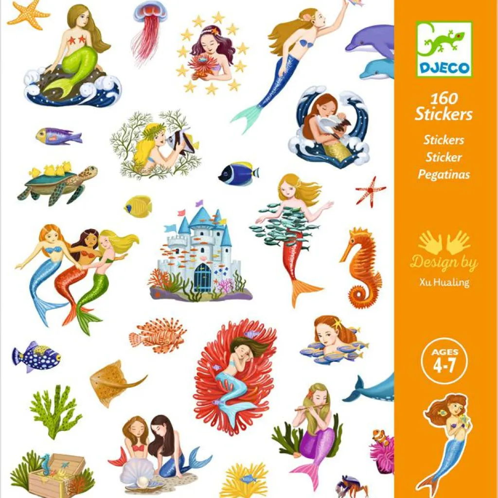 New 160 stickers Sirènes Activités Manuelles