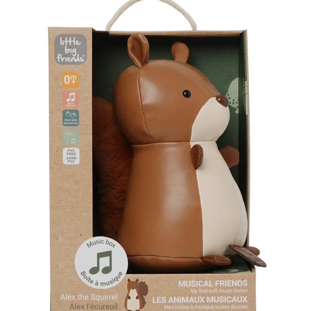Alex l'Ecureuil Les Animaux Musicaux Peluche Musicale
