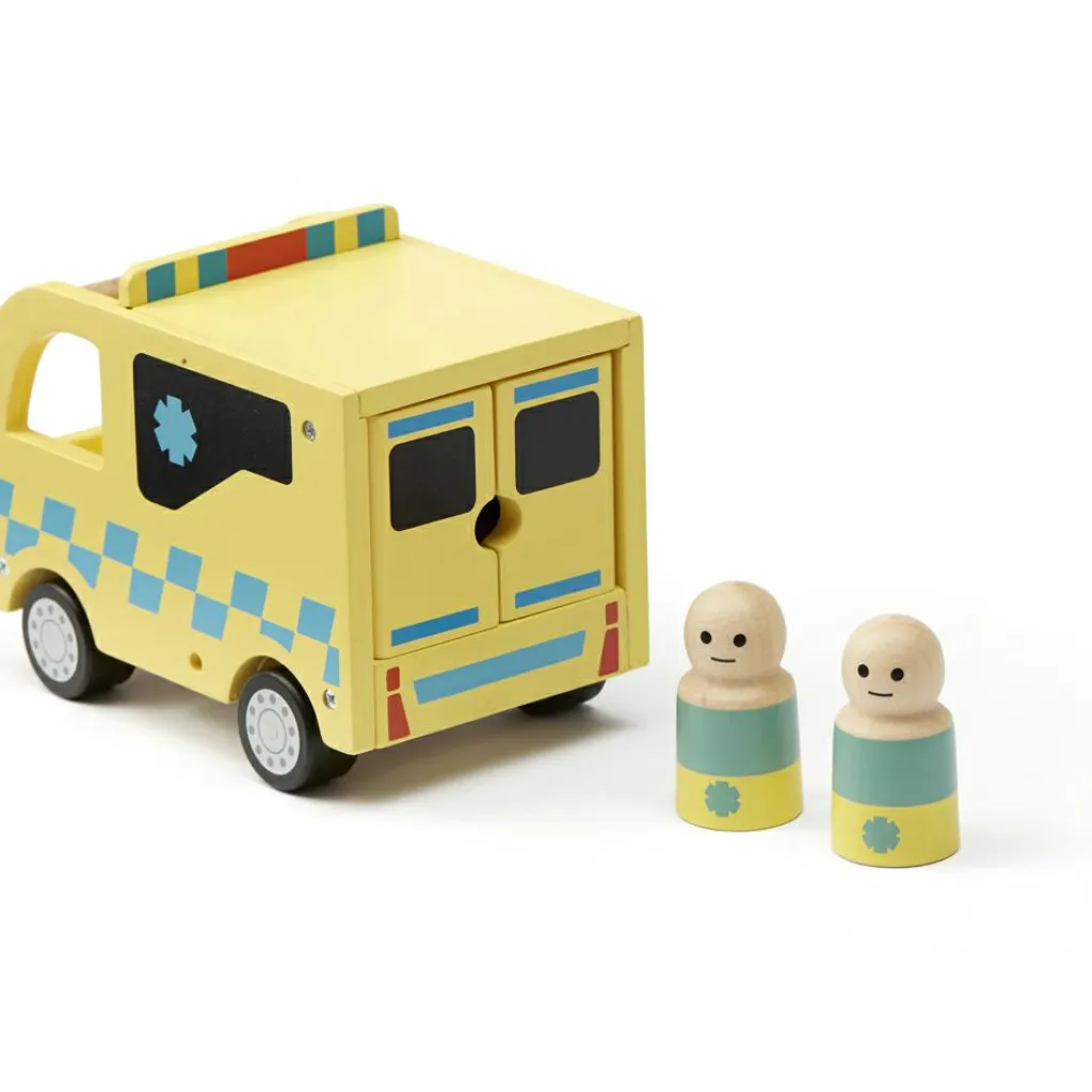 New Ambulance en bois Aiden Petites Voitures, Véhicules Et Circuits