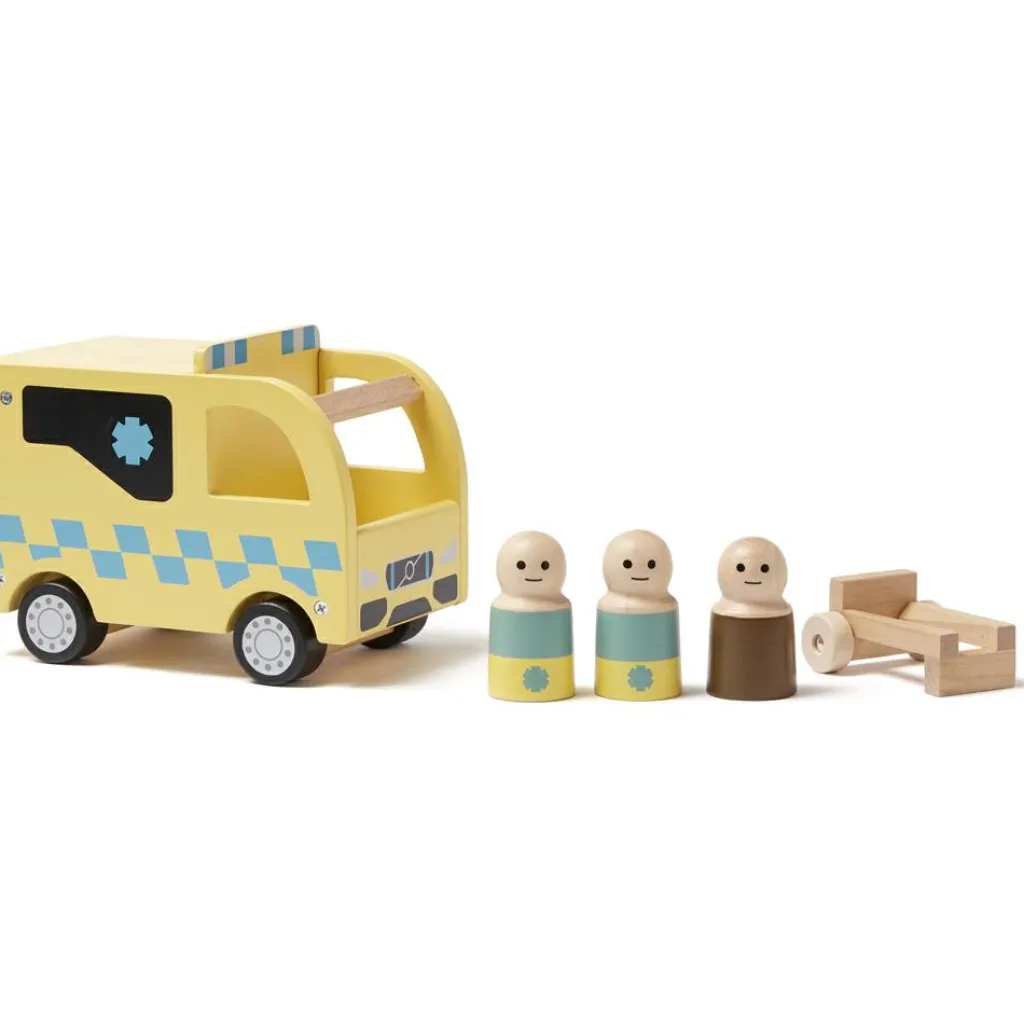 New Ambulance en bois Aiden Petites Voitures, Véhicules Et Circuits