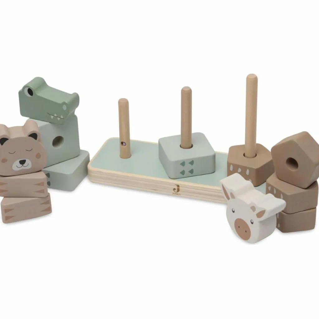 Animaux à empiler en bois Jungle Jambo Jouet À Empiler