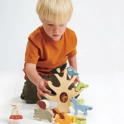 Animaux de la forêt en bois à empiler Jouet À Empiler