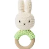 Clearance Anneau de dentition en bois et coton bio Miffy Pistache Jouet / Anneau De Dentition