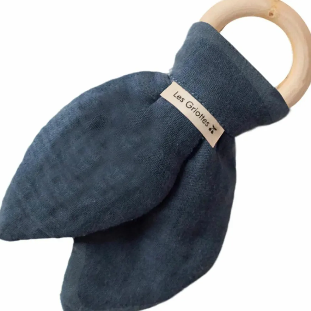 Clearance Anneau de dentition en bois Bleu pétrole Jouet / Anneau De Dentition