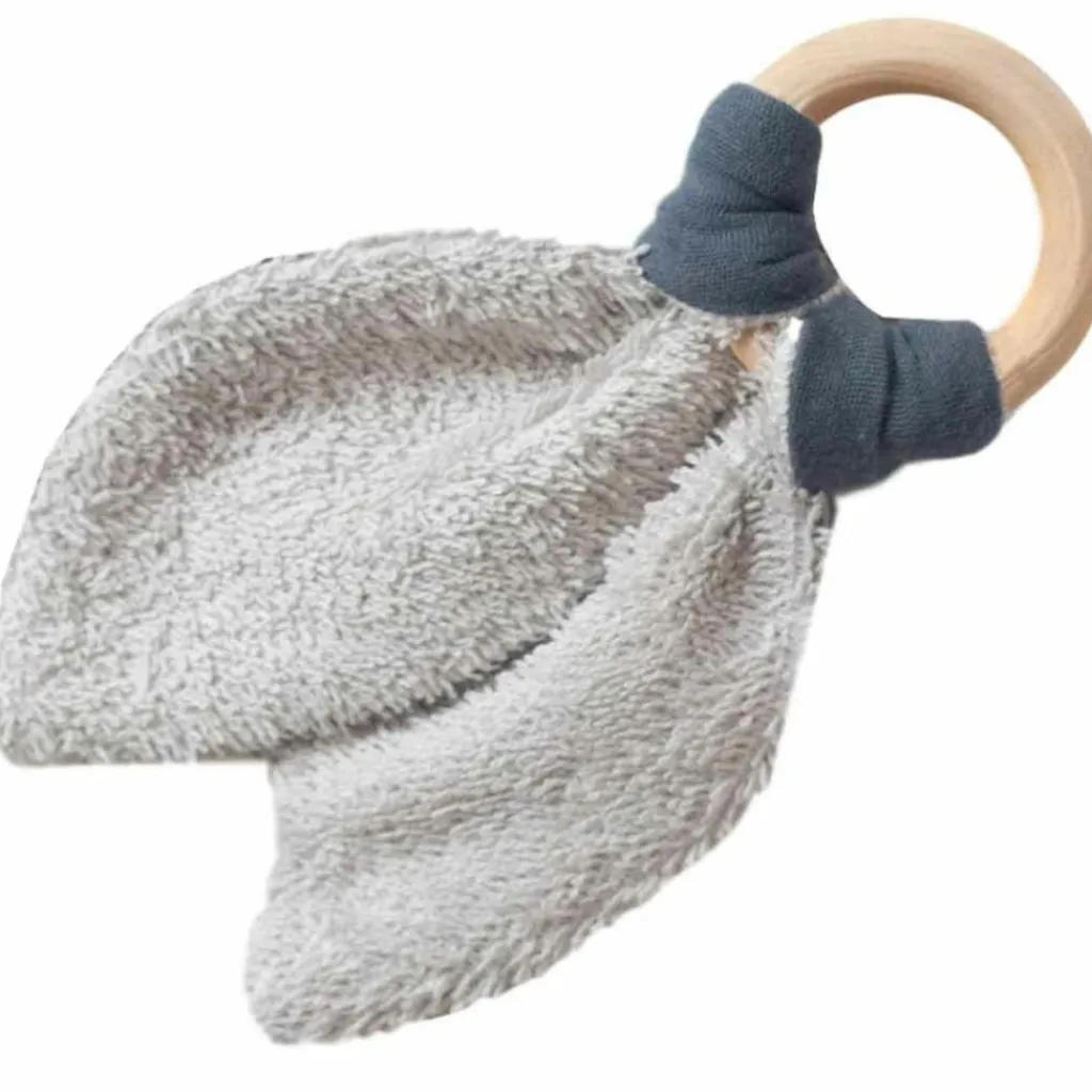 Clearance Anneau de dentition en bois Bleu pétrole Jouet / Anneau De Dentition