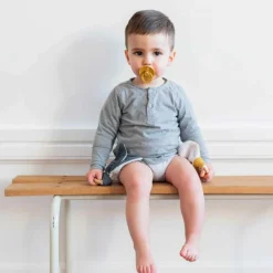 Clearance Anneau de dentition en bois Bleu pétrole Jouet / Anneau De Dentition