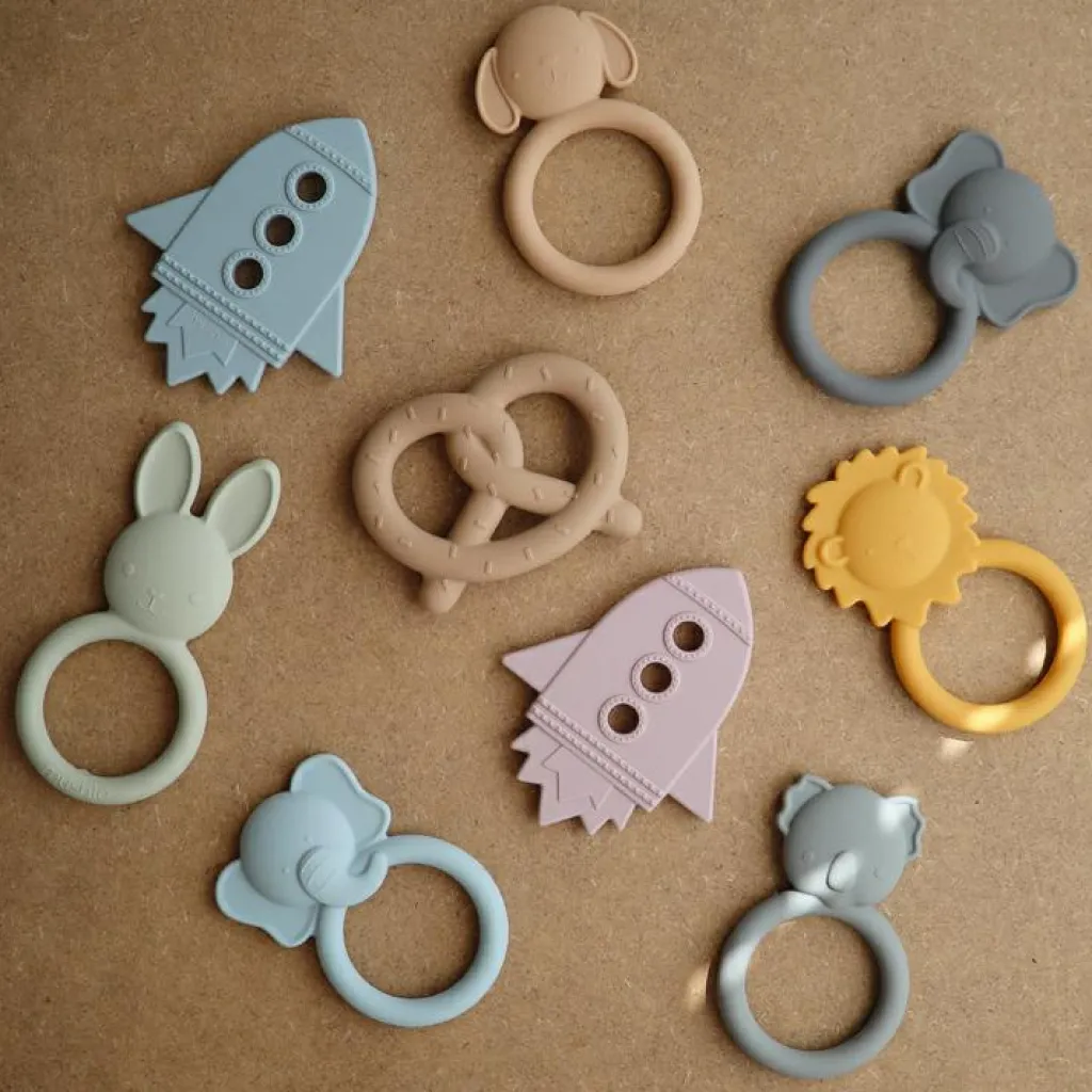 New Anneau de dentition en silicone Éléphant Jouet / Anneau De Dentition