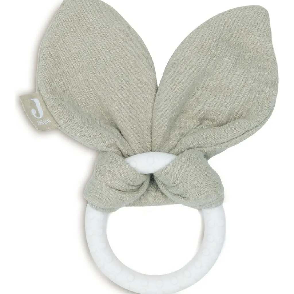 Hot Anneau de dentition en silicone Bunny Ears Olive Green Jouet / Anneau De Dentition