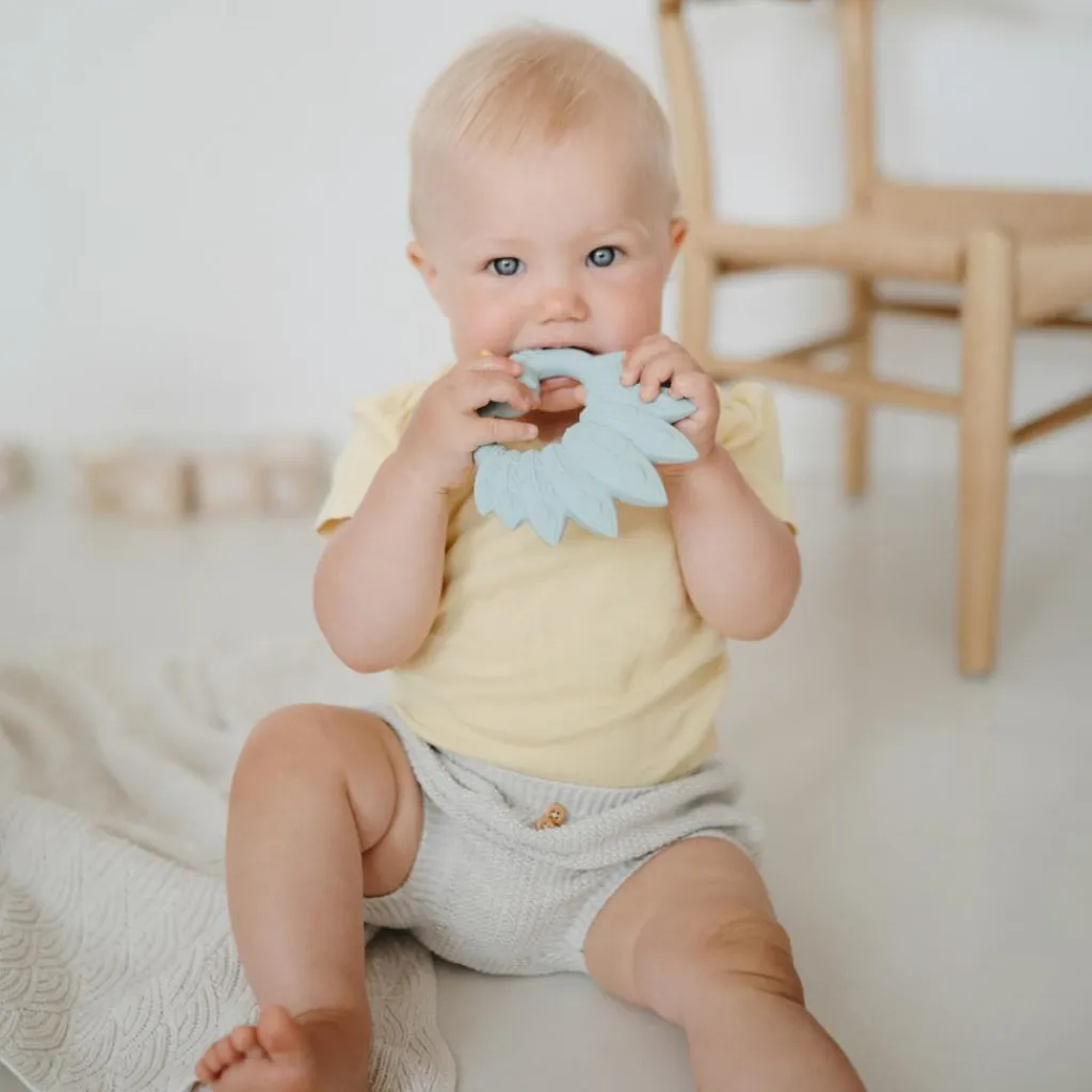 Anneau de dentition Paon Bleu clair Jouet / Anneau De Dentition