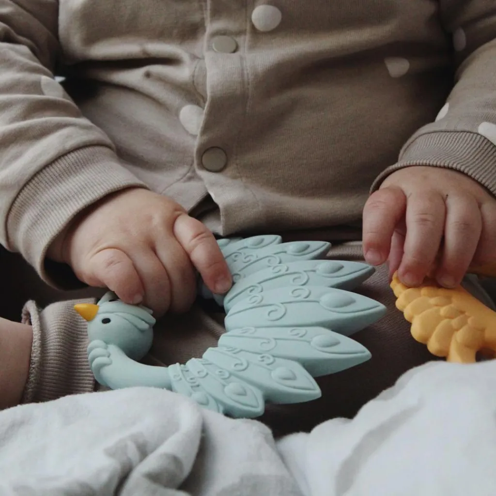 Anneau de dentition Paon Bleu clair Jouet / Anneau De Dentition