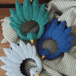 Anneau de dentition Paon Bleu clair Jouet / Anneau De Dentition