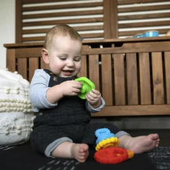 Hot Anneaux à empiler Stack et Teethe (5 pièces) Jouet À Empiler