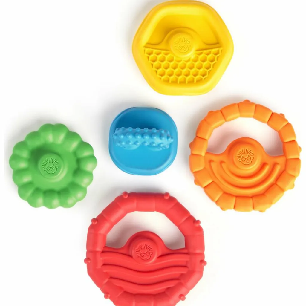 Hot Anneaux à empiler Stack et Teethe (5 pièces) Jouet À Empiler