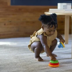 Hot Anneaux à empiler Stack et Teethe (5 pièces) Jouet À Empiler