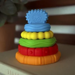 Hot Anneaux à empiler Stack et Teethe (5 pièces) Jouet À Empiler