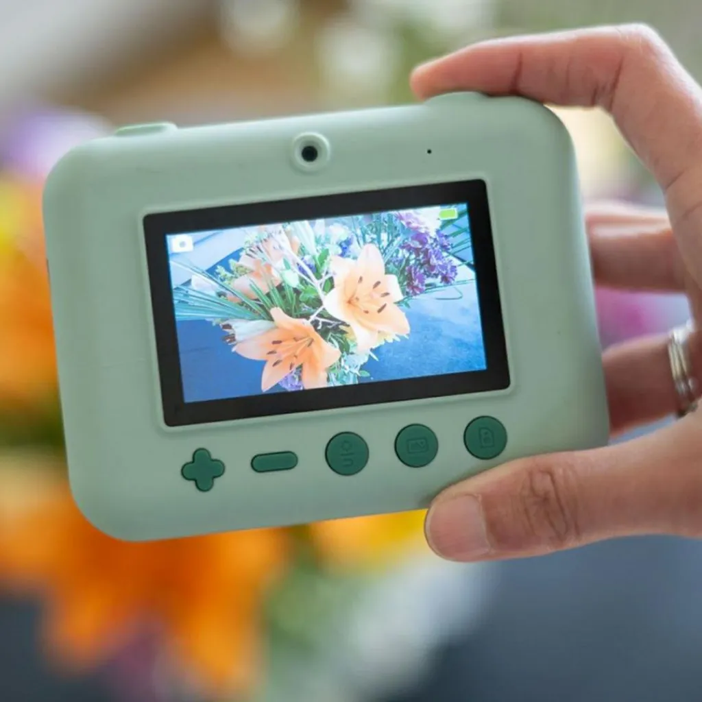 Discount Appareil photo avec impressions Zoo Print Dino Green Enfant Appareil Photo Enfant