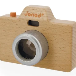 New Appareil photo factice sonore et lumineux en bois Jeu D'Imitation 1Er Âge