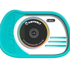 Hot Appareil photo numérique et vidéo Kidycam Waterproof cyan Enfant Appareil Photo Enfant