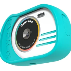 Hot Appareil photo numérique et vidéo Kidycam Waterproof cyan Enfant Appareil Photo Enfant