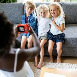 Online Appareil photo numérique et vidéo Kidycam Waterproof rouge Enfant Appareil Photo Enfant