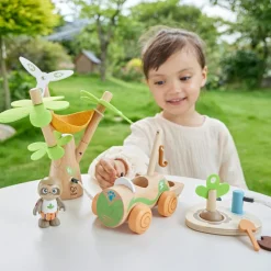 Discount Arbre éolienne et voiture électrique Maison De Poupée Et Univers De Jeu