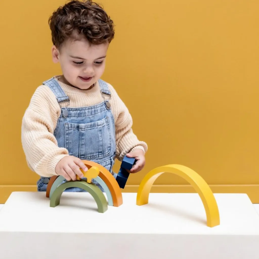 Sale Arc-en-ciel à empiler en bois Mr. Lion Jouet À Empiler