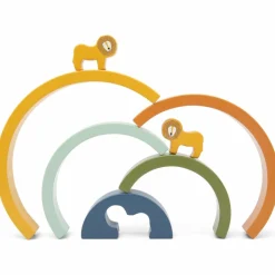 Sale Arc-en-ciel à empiler en bois Mr. Lion Jouet À Empiler