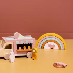 Sale Arc-en-ciel à empiler en bois Mrs. Cat Jouet À Empiler