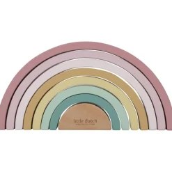 Sale Arc-en-ciel en bois FSC Fairy Garden Jouet À Empiler