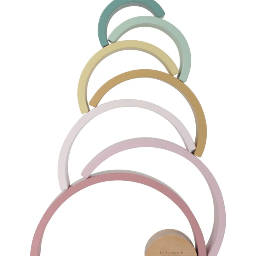 Sale Arc-en-ciel en bois FSC Fairy Garden Jouet À Empiler