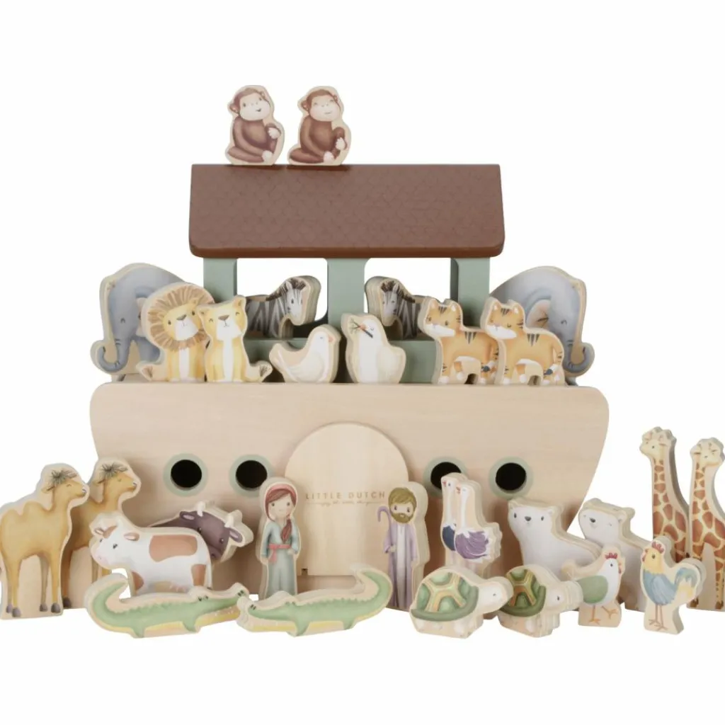 Clearance Arche de Noé en bois (30 pièces) Maison De Poupée Et Univers De Jeu