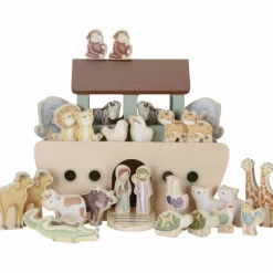 Clearance Arche de Noé en bois (30 pièces) Maison De Poupée Et Univers De Jeu