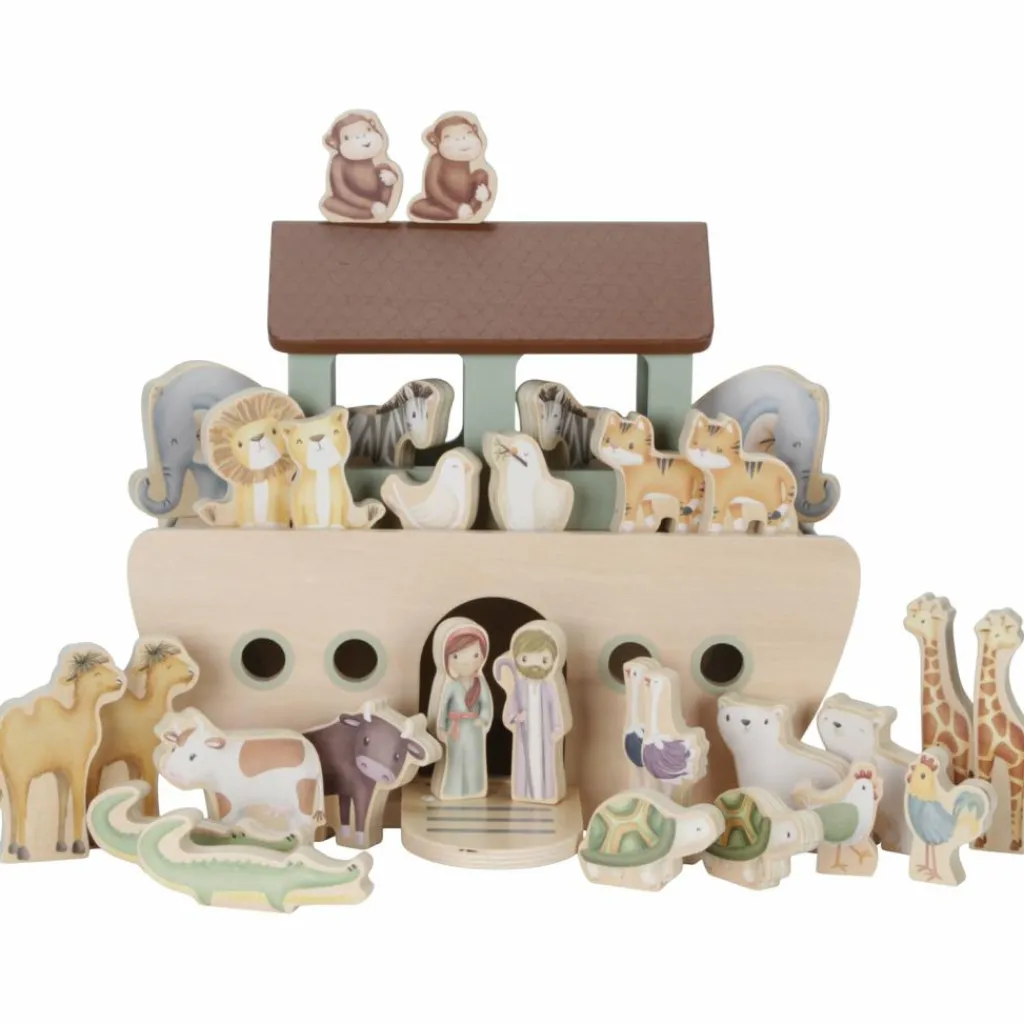 Clearance Arche de Noé en bois (30 pièces) Maison De Poupée Et Univers De Jeu
