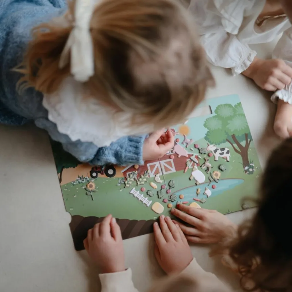 Online Autocollants réutilisables Sticker Book Farm Activités Manuelles