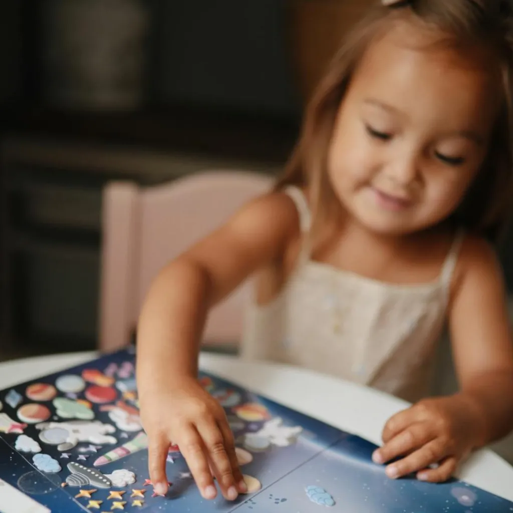 Hot Autocollants réutilisables Sticker Book Space Activités Manuelles