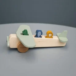 Avion des animaux en bois Petites Voitures, Véhicules Et Circuits