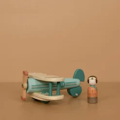 Outlet Avion en bois Jouet À Tirer / Pousser