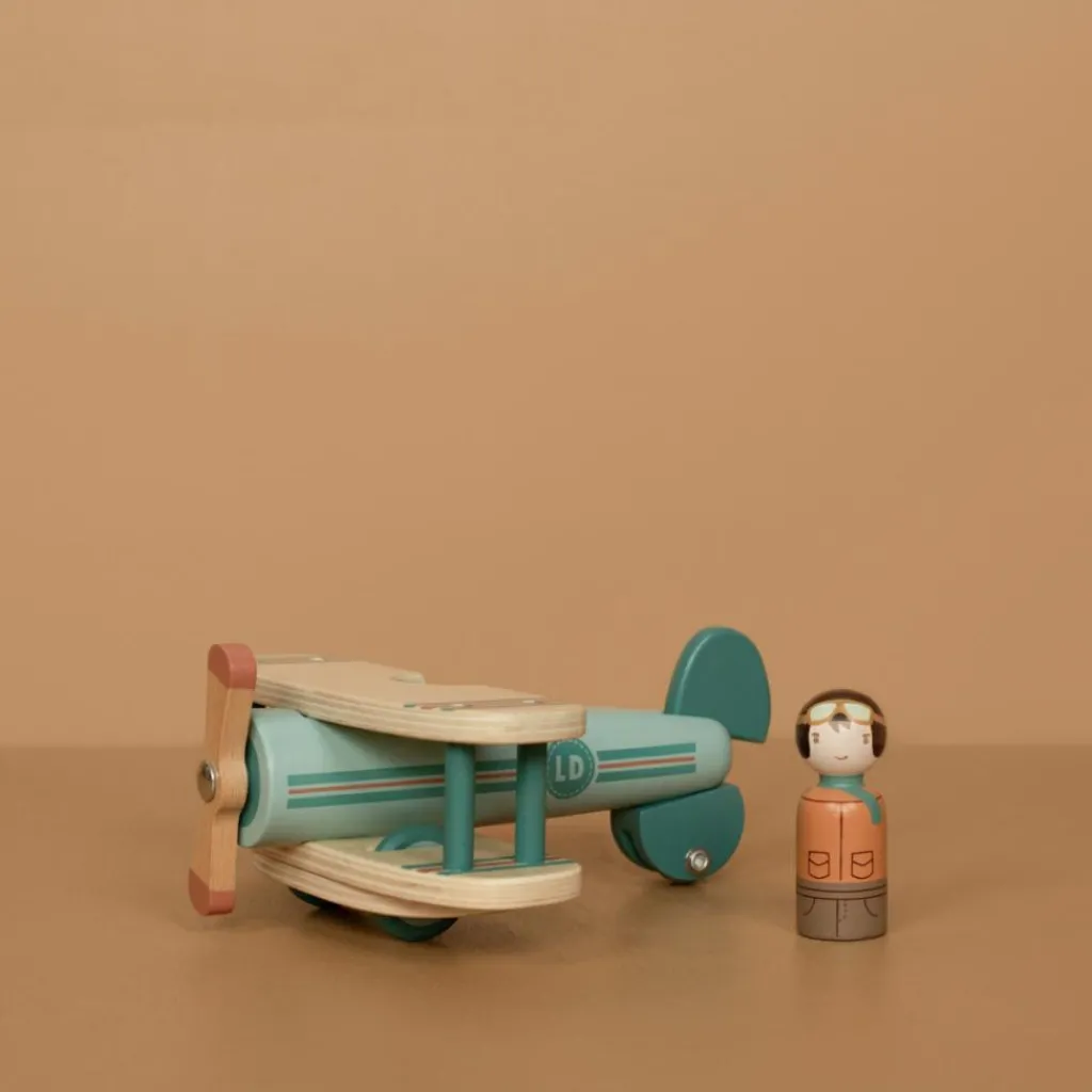 Outlet Avion en bois Jouet À Tirer / Pousser