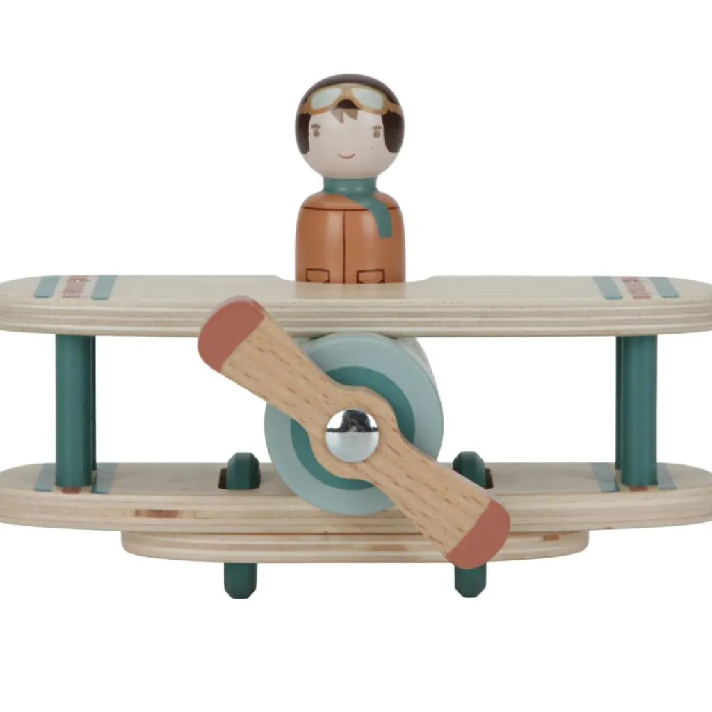 Outlet Avion en bois Jouet À Tirer / Pousser